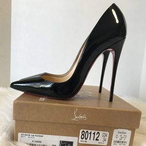 Black patent Christian louboutin so kate